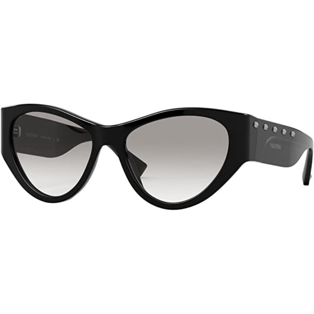 Valentino Black Cat-Eye Sunglasses with Gradient Lenses - Picture 4 of 6